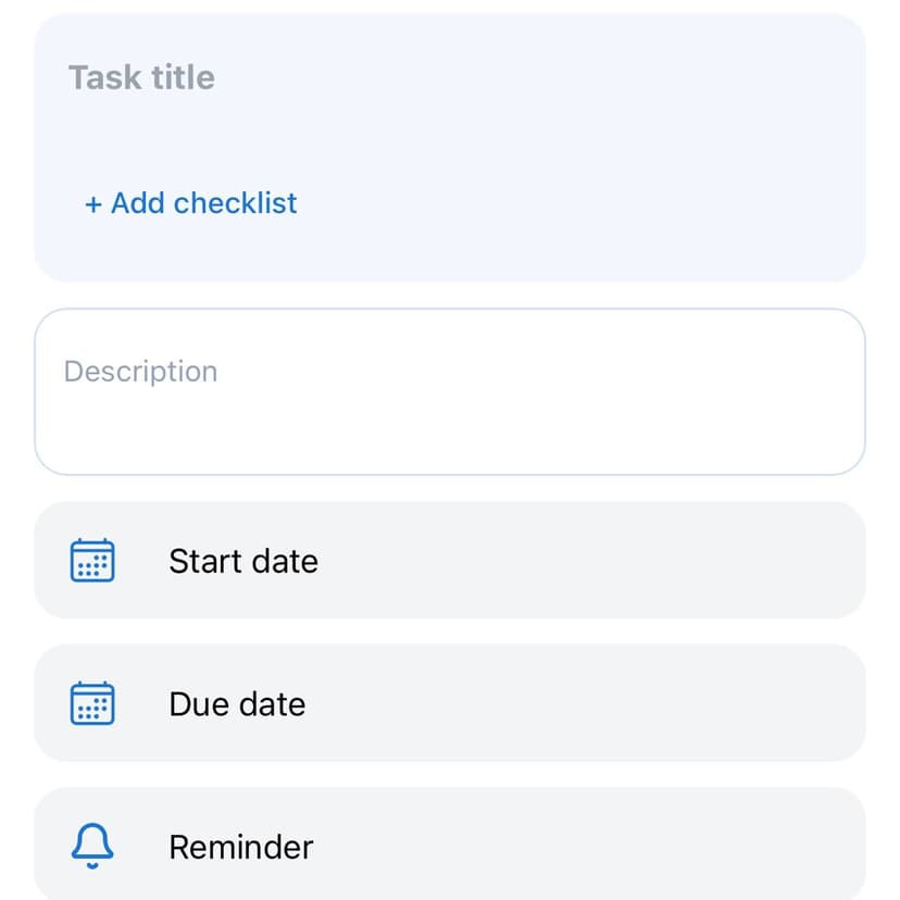 Task Management Screenshot